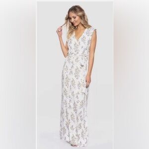 Floral White Maxi Dress